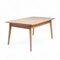 Table rectangulaire en bois naturel 150 x 75 x 75cm pour salle à manger