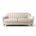 Canapé en tissu beige 200 x 90 x 85cm pour un salon moderne et confortable